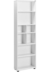 Resim White 8 Bölmeli Kitaplık-mat Beyaz 55x187x23 Cm Gxyxd 
