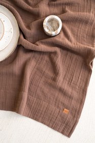 Resim Muslin Runner Kahverengi - Kahverengi / 50x160 