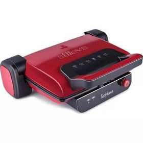 Resim Stilevs Kırmızı 1800 W Granit Tost Makinesi 
