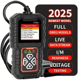 Resim 2025 Yeni Model OBD2 Tarayıcı - 1996'dan Beri Tüm Araçlar İçin Hata Kodu Okuyucu & Silici, Batarya Testi, Veri Akışı, DTC Arama, Bataryasız Kullanım, Otomotiv Tanılama, Kolay Kullanım, Dayanıklı Yapı, DIY Tutkunları için Diagnostik Araç, Motor Tanılması, Güvenilir Performans, Araç Sahipleri 