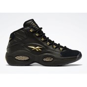 Resim Reebok Question Mid 'lux' Black Gold Erkek Basketbol Ayakkabısı 