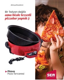 Resim SEM Pitava Sc-240 Elektro Tava Pizze Pişirici 