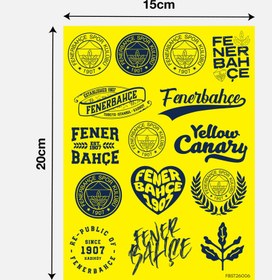 Resim Fenerbahçe Sticker Seti Sarı Lacivert - Lisanslı Orijinal 