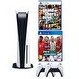 Resim Sony Playstation 5 Diskli Oyun Konsolu + 2. Dualsense Kol + Pes 2021 + GTA 5 PS5 Oyun (İthalatçı Garantili) 