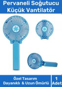 Resim Carlburn Cep Boyu Usb Şarjlı 3 Kademeli Sessiz Taşınabilir Mini Fan Pervaneli Soğutucu Küçük Vantilatör 