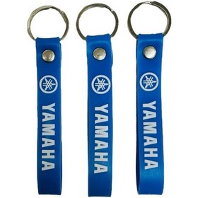 Resim Yamaha Mavi Beyaz 5 Adet Silikon Motosiklet Anahtarlık 
