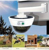 Resim Gaojunshop01 Beyaz Gelişmiş Simülasyon Güvenlik Lambası Hareket Sensörlü Solar Dış Aydınlatma 