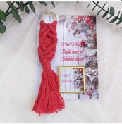 Resim Kağıt Üzeri Makrome Anahtarlık Ve Çikolata Yeni Yıl Hed 10 Adet 