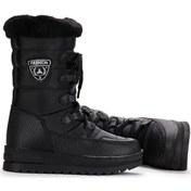 Resim Beyaz Twingo Termo Kaymaz Taban Fermuarlı Kadın Kar Botu Siyah Siyah 