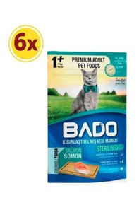 Resim Bado Kısırlaştırılmış Somonlu Yetişkin Kedi Maması 6 x 85 G 