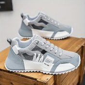 Resim 2024 Erkek Moda Sneakerleri, Dayanıklı Anti-Kaydırma, Casual Sokak Stili, Düz Renk, Tüm Mevsim, Dağcılık & Açık Hava, Günlük & Eğlence, Bağcıklı, Üniseks, Alçak Top, PU & Mesh Üst, Kumaş Astar, PVC Taban, Kumaş İç Taban, Yuvarlak Parmak 