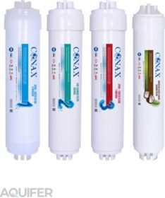 Resim Conax Orijinal 3 Aşama Filtre Seti + Postkarbon Filtre 