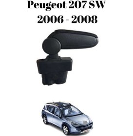 Resim Peugeot 207 Sw Station Wagon 2006 2007 2008 Uyumlu Araca Özel Kolçak Kol Dayama Orta Konsol 