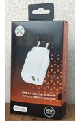 Resim Yx-202t 20w Pd Type-c & Usb Şarj Cihazı Iphone Uyumlu Şarj Adaptörü Dca1002 Beyaz 