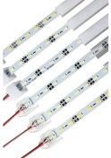 Resim 12 Volt Alüminyum Kasalı 5730 Ledli Çubuk Led Bar Soğuk Beyaz 10000-15000k Şeffaf Cam 