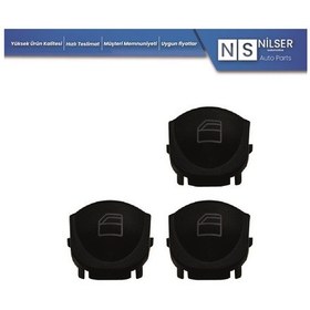 Resim Mercedes w203 Ön Sağ Arka Sağ-Sol Cam Düğme Kapağı 