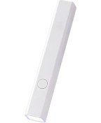 Resim Geeroyoo Mini Güneş Isı Lambası El Tutan Tipi Hızlı Kuruyan Beyaz Şarjlı Manikür Cihazı 395+405nm 80g Hafif Taşınabilir 