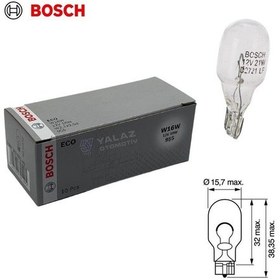 Resim Bosch 12v Dipsiz Ampul T15 16w 10 Adet 