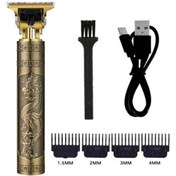 Resim gizmurstore Vintage Görünümlü Güçlü 4 Farklı Başlıklı USB ŞarjlI Manuel Tıraş Maki - GMS8327-7035 