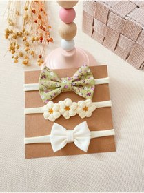 Resim Derinkids Kız Çocuk Ve Bebek 3 Lü Bandana Seti 