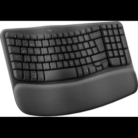Resim Logıtech Wave, 920-012311, Kablosuz, Türkçe Q, Multimedya, Dolgu Bileklikli Klavye 