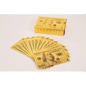 Resim Iskambil Kağıdı Dolar Poker Oyun Kartları Su Geçirmez Plastik Alt 