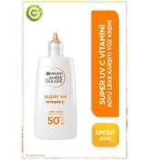 Resim Garnier ambre solaire super uv c vitamini koyu leke karşıtı fluid yüz güneş kremi spf50+ 40 ml 