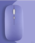 Resim Samsung Uyumlu Tablet Şarj Edilebilir Sessiz Mouse Bluetooth + 2.4hz Wif 