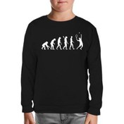 Resim Tenis Player Evolution Siyah Çocuk Sweatshirt 