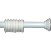Resim Zethome Banyo Perde Borusu 160cm-260cm Beyaz Duş Perde Borusu Perde Askısı Metal 