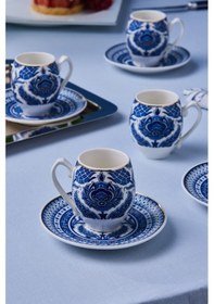 Resim Karaca Mercan 6 Kişilik Kahve Fincan Takımı 90 Ml 