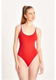 Resim Too Salty Swimwear Kadın Kırmızı U Yaka Mayo 24s128st Kırmızı 