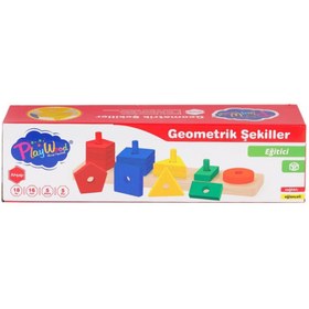 Resim Nessiworld ONY-305 Ahşap Geometrik Şekiller -Onyıl Oyuncak 