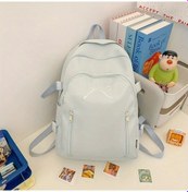 Resim Honeybeeshop Koreli Tarzda İnce Bowknot Sırt Çantası Açık Mavi Rahat Seyahat Omuz Çantası Kadınlar Açık Mavi 