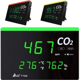 Resim Az 7729 Işıklı Display Ortam Hava Kalitesi Ölçer 