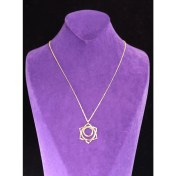 Resim Geda Altın Kaplama Cinsel Çakra Kolyesi 