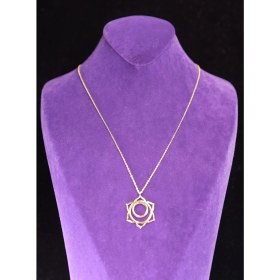 Resim Geda Altın Kaplama Cinsel Çakra Kolyesi 