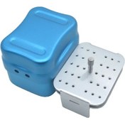 Resim F062 Diş Kutusu 30 Nokta Endo Dosyaları Tutucu Dezenfeksiyon Metal Otoklav Sterilizatör Kutusu Burs Ağız Bakımı Araçları Rastgele Renk Multı 