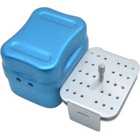 Resim F062 Diş Kutusu 30 Nokta Endo Dosyaları Tutucu Dezenfeksiyon Metal Otoklav Sterilizatör Kutusu Burs Ağız Bakımı Araçları Rastgele Renk Multı 