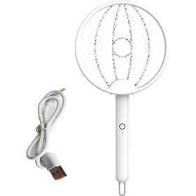 Resim Empoorlium Elektrikli Sinek Kovucu Iki-Bir Arada Sinek Kovucu Katlanabilir Elektrikli Sivrisinek Kovucu Elektrikli Sivrisinek Kovucu Beyaz (Yurt Dışından) 