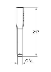 Resim Grohe Grandera Stick El Duşu 1 Akışlı - 26037ıg0 Krom 