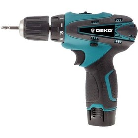 Resim Deko 18V 3 Ah Çift Akülü Şarjlı Darbesiz Matkap Vidalama Mavi 