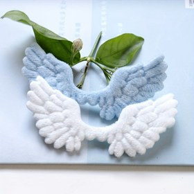 Resim 30 Adet AIJJU Peluş Melek Kanat Yama - 66mm Yumuşak Kumaş DIY Dekoratif Aplike, Giysi ve Saç Aksesuarları için (Beyaz & Mavi), Scrapbooking, El Yapımı Süslemeler, Detaylı İşçilik, Şık Dikim Projeleri, El İşi Süsleme, Giysi Süsleri, Melek Tasarımı, Yumuşak Dokulu, Handmade Dekorasyon 