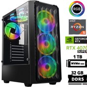 Resim XASER Delux X76 Ryzen 5 7600 32gb Ddr5 Ram 1tb M.2 Nvme Ssd 12gb Rtx4070 Super Oyun Bilgisayarı 