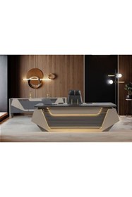 Resim ENG OFİS MOBİLYALARI STARY ÜSTSEGMENT MAKAM TAKIMI 4 PARÇA KOLTUKSUZ 