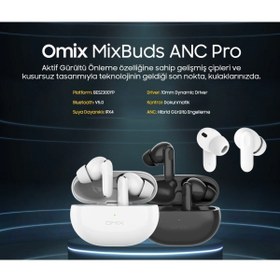 Resim omix Mixbuds Anc Pro Kulaklık Aktif Gürültü Önleme Özelliğine Sahip 