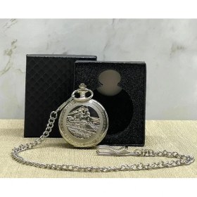 Resim MCM Group Özel Kutulu Tren Temali Gümüş Köstekli Saat ALK4675 - Lisinya 