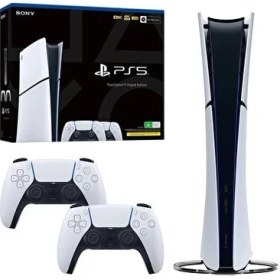 Resim Sony Playstation 5 Slim Digital 1 TB  Bilkom Garanti + 2 Kol + Şarj istasyonu 