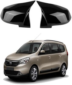 Resim Dacia Lodgy Araca Özel Batman Yarasa Ayna Kapağı Pianoblack 