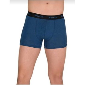 Resim Berrak 4476 Erkek Modal Likralı Boxer 10 Adet İndigo 